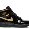 Air Jordan 1 Retro High OG 'Black Metallic Gold' -Online Shoes Store 1 286