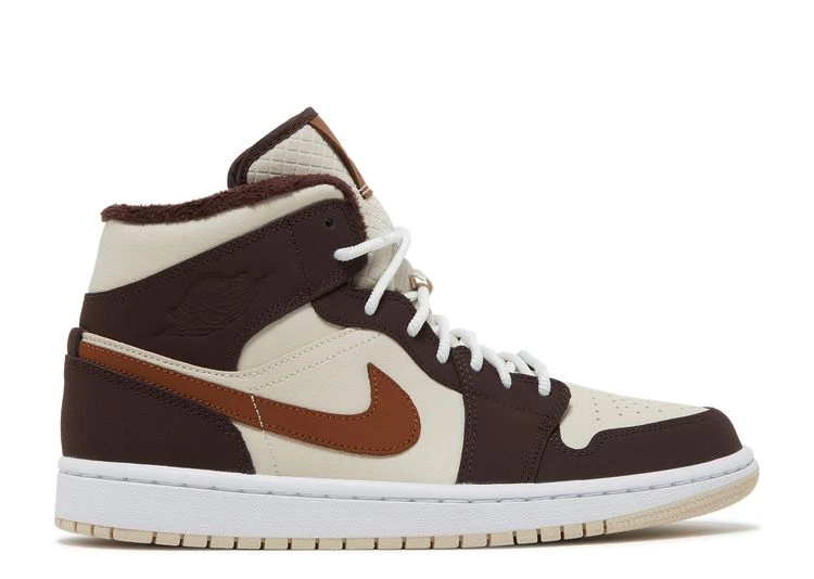 Wmns Air Jordan 1 Mid SE 'Cream Dark Chocolate' 3 Wmns Air Jordan 1 Mid SE 'Cream Dark Chocolate'