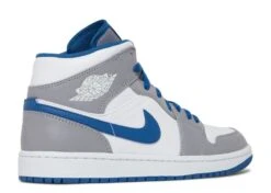 Air Jordan 1 Mid 'Cement True Blue' -Online Shoes Store 3 12